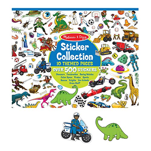 Melissa & Doug Sticker Collection Book: Dinosaurs, Vehicles, Space, And More - 500+ Stickers - Sticker Books, Arts And Crafts Activity For Kids Ages 3+ #TOP14