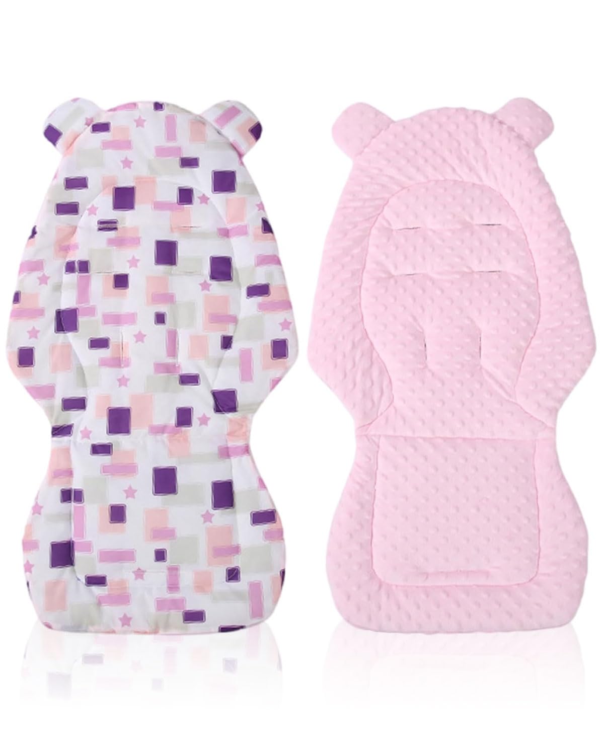 1 Pezzo Riduttore passeggino universale，Materassino Passeggino Universale In Cotone, Cuscino Passeggino Universale, Traspirante, Morbido, Accessori Per Passeggini（rosa）
