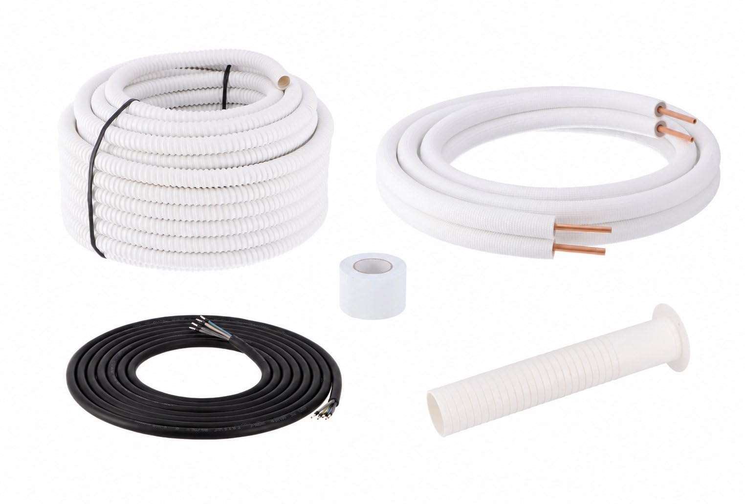 Klimaanlagen Montageset 1/4'' + 3/8'' - 1 Meter