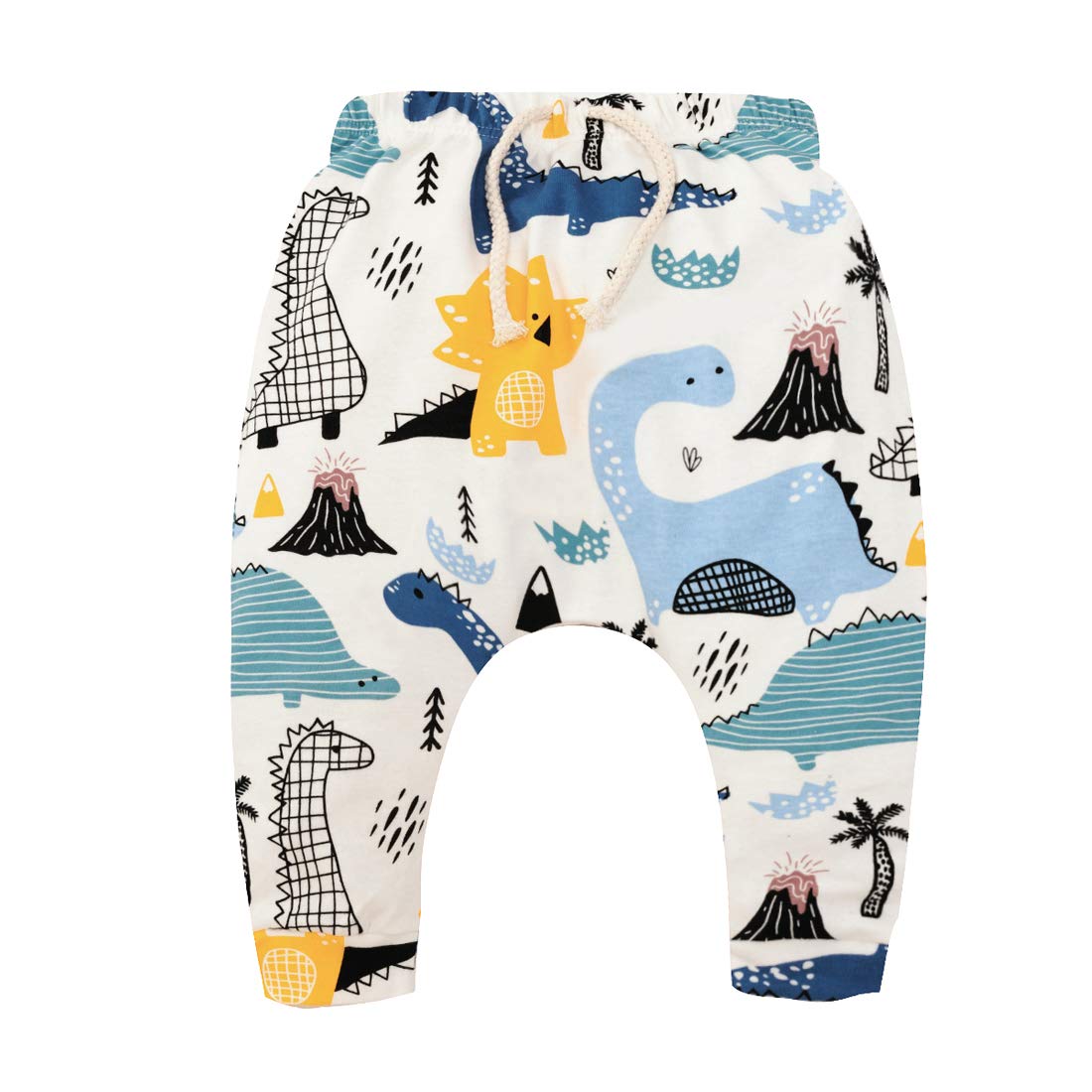CuteOn 3 Pack Unisexe des Gamins Bambin Harem Pantalon Coton Élastique Trousers