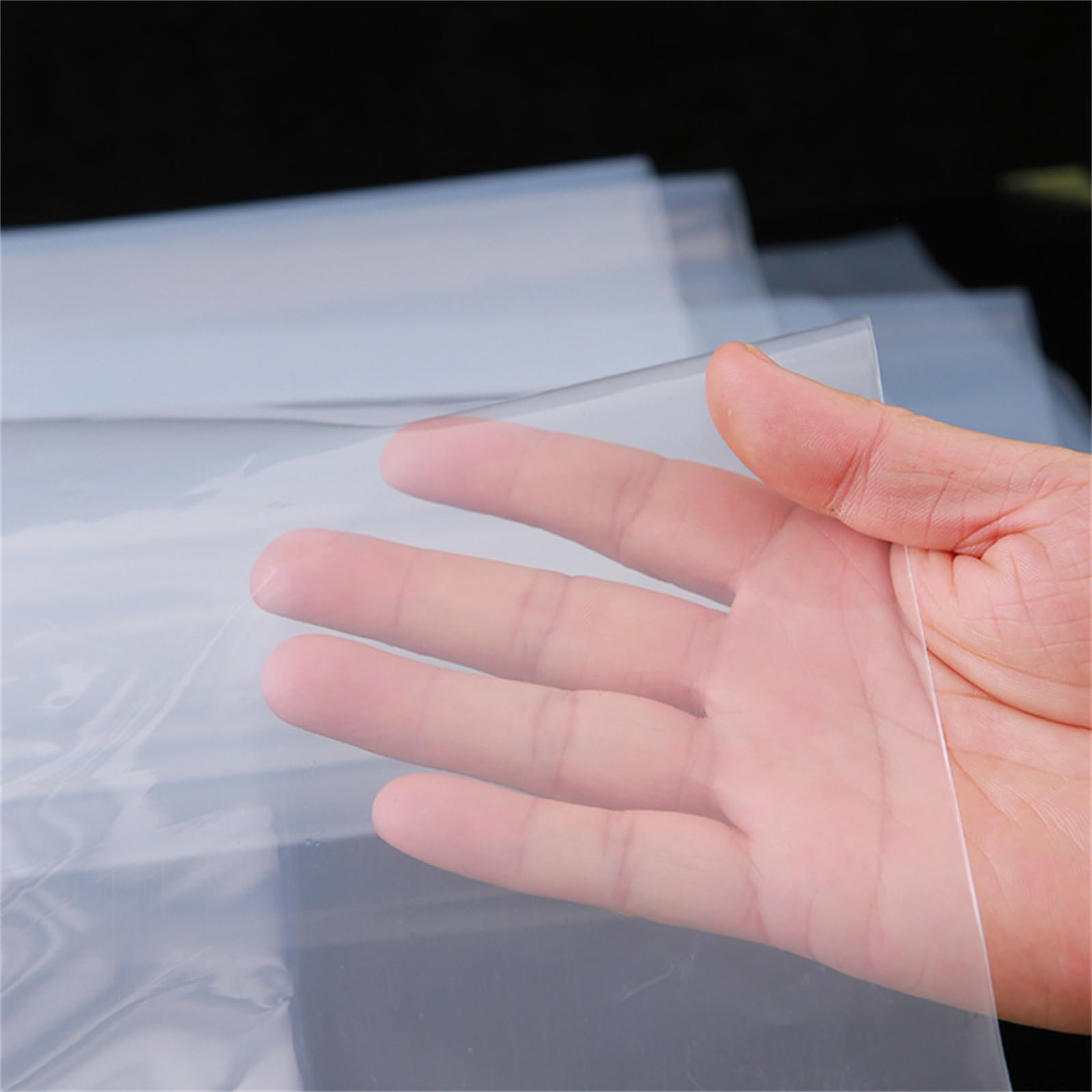 Film de serre transparent en polyéthylène 500 x 450 cm, imperméable, résistant aux UV, pour l'agriculture de jardin