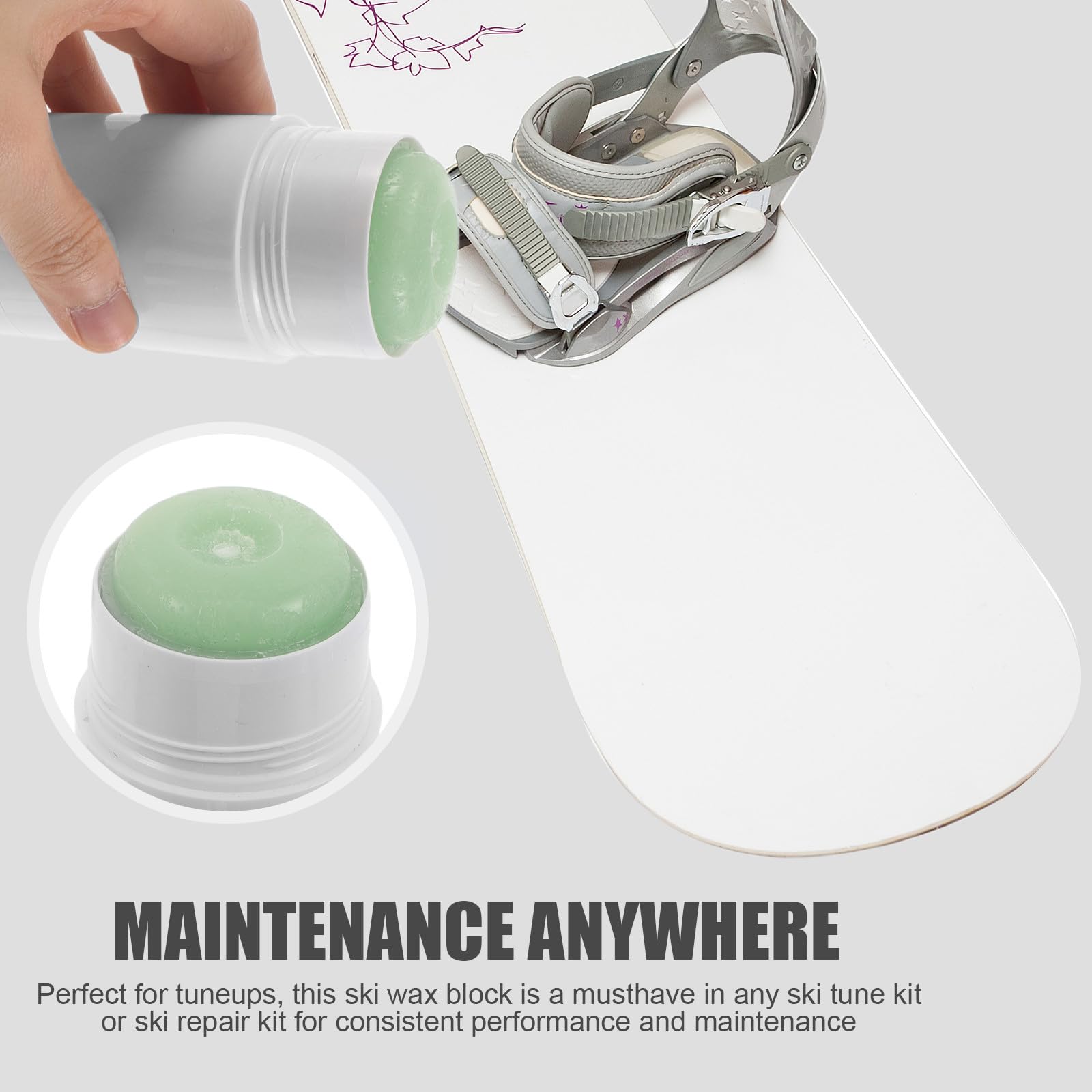 Healeved Cera Caliente para Esquís y Snowboard de Aplicación Rápida y Mantenimiento, Barra de Cera de Color Todas Temporadas y Reparación de Esquís