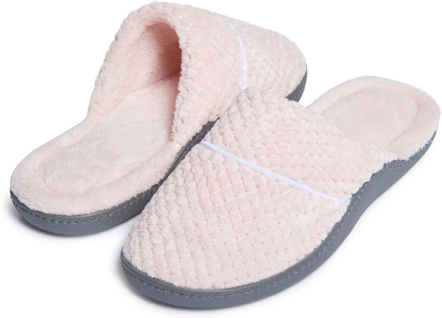 Laura Ashley Ladies Spa Rugged Slippers With Memory Foam Insole - Image 2