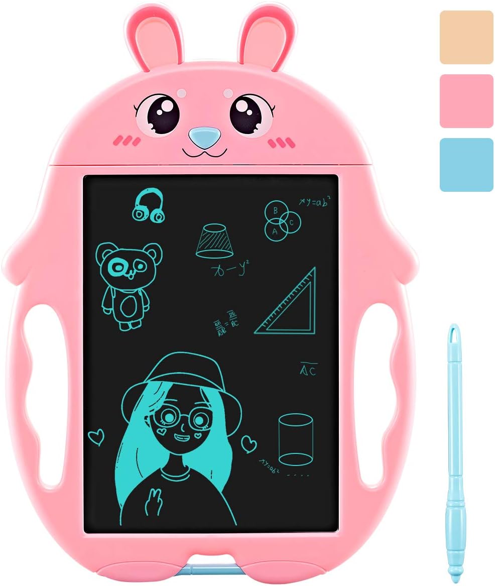 Damohony お絵描きボード ワンボタンでクリア 目に優しい かわいい うさぎ 使用便利 軽量