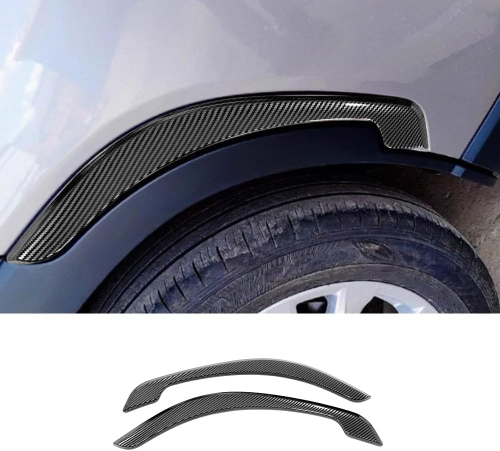 Car Accessories Wheel Eyebrow Arch Trim Cover Fender Compatible with Toyota Corolla Cross 2026 2025 2024 2023 2022 Corolla Cross Hybrid 2026 2025-2023 (Carbon Fiber Style) 2PCS ABS