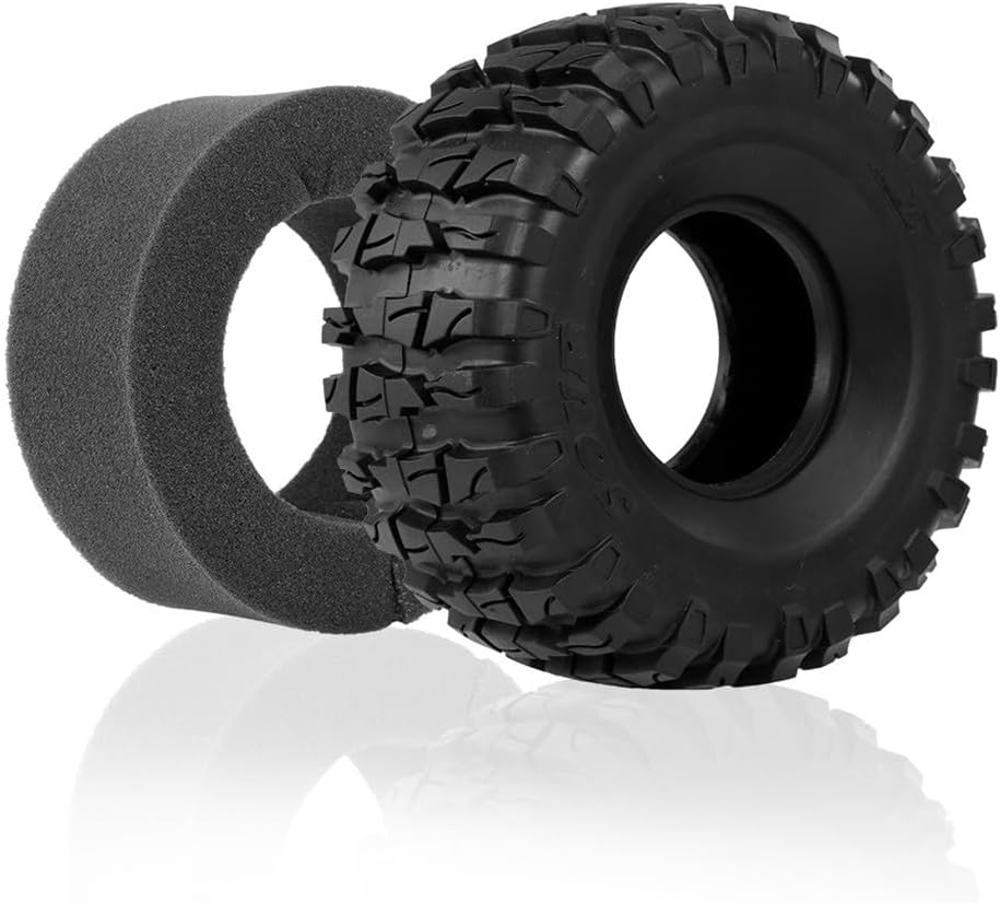 2.2 インチ H 型タイヤロッククローラー 1:10 ロックアキシャルレイス RR10 TRX-4 RC ロックスーパーグリップロ