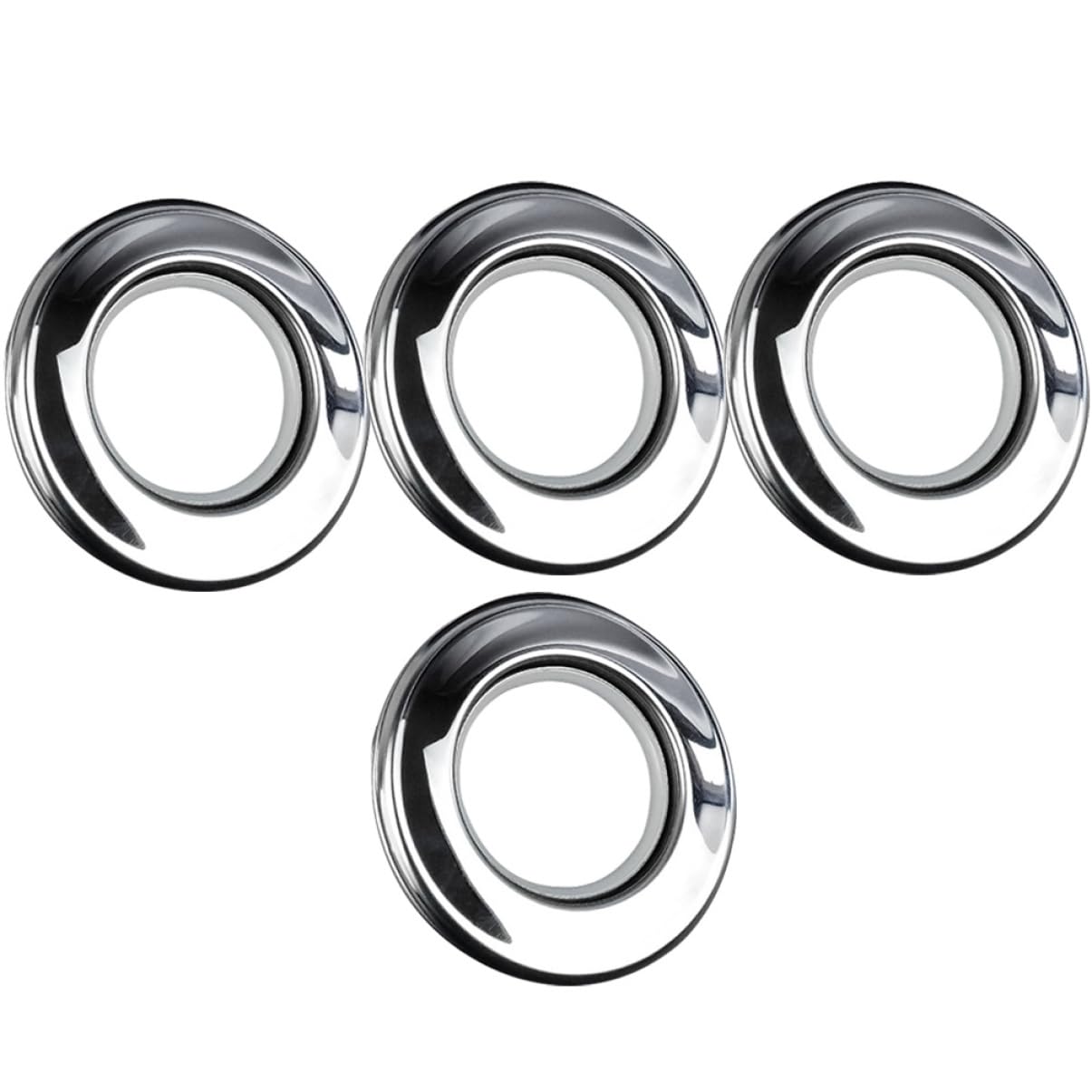 Anillas de cortina acero inoxidable grommet de ventana para deslizamiento 4 piezas