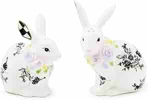 Amazon.com: MACKENZIE-CHILDS Bunny Salt and Pepper Shaker