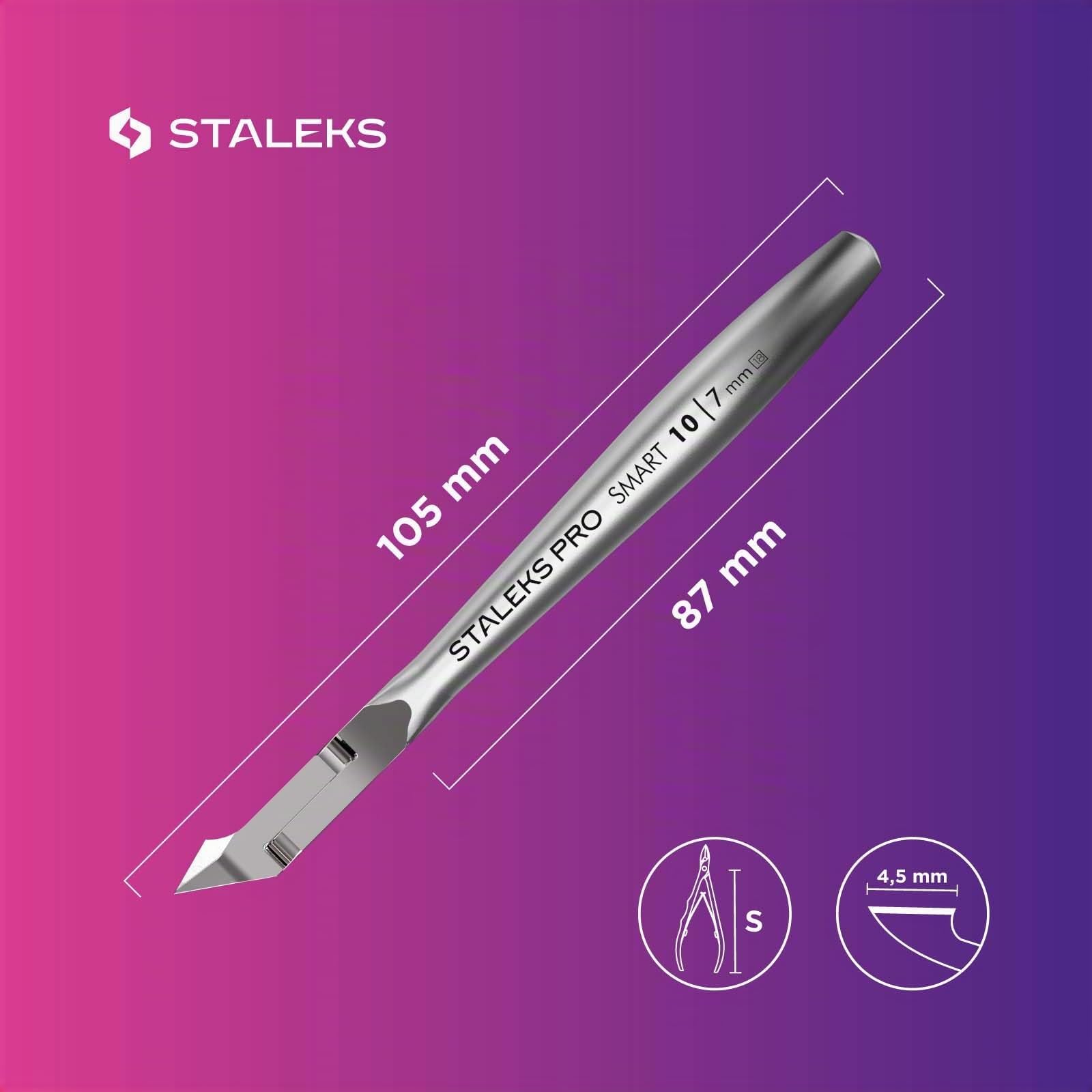 STALEKS PRO Smart 10 Alicates para cutículas (longitud de la hoja - 7 mm) NS-10-7