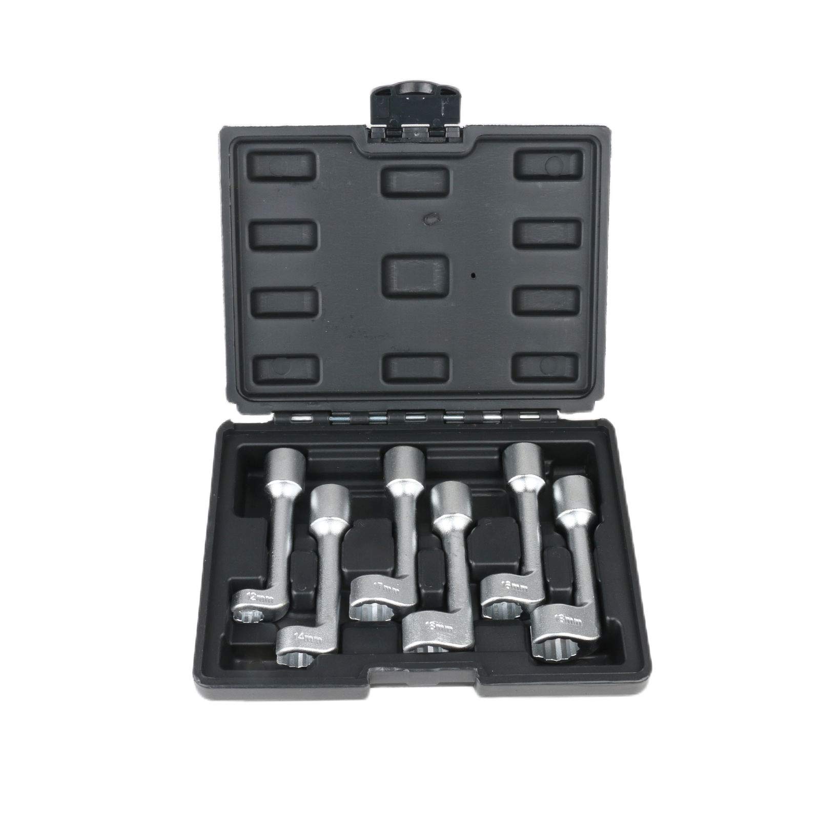 AUTOOL 6PCS L-Type Open Ended Ring Wrench Socket Set(12PT)