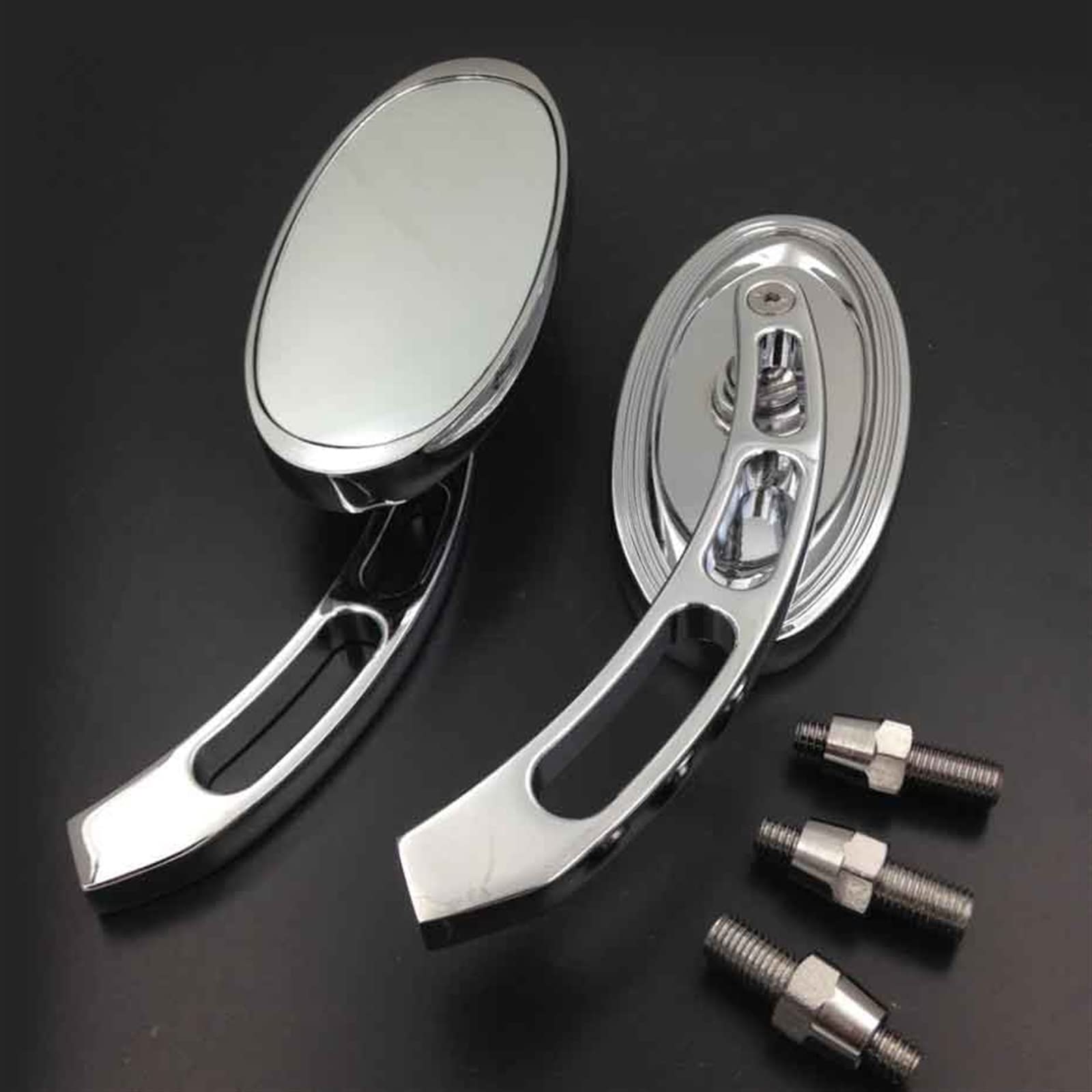 Rétroviseurs moto ovales avec miroir grand angle pour Honda CBR600 et 1000RR
