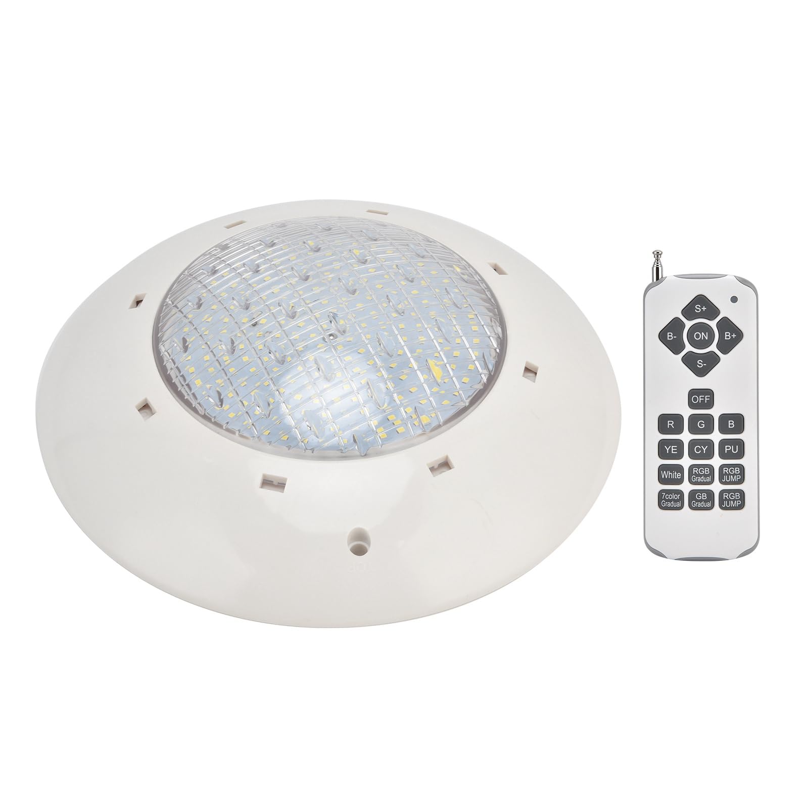 IP68 Wasserdichte LED-Schwimmbadleuchte Bunte RGB-Wand-Unterwasserleuchte mit Fernbedienung AC12V (12W)