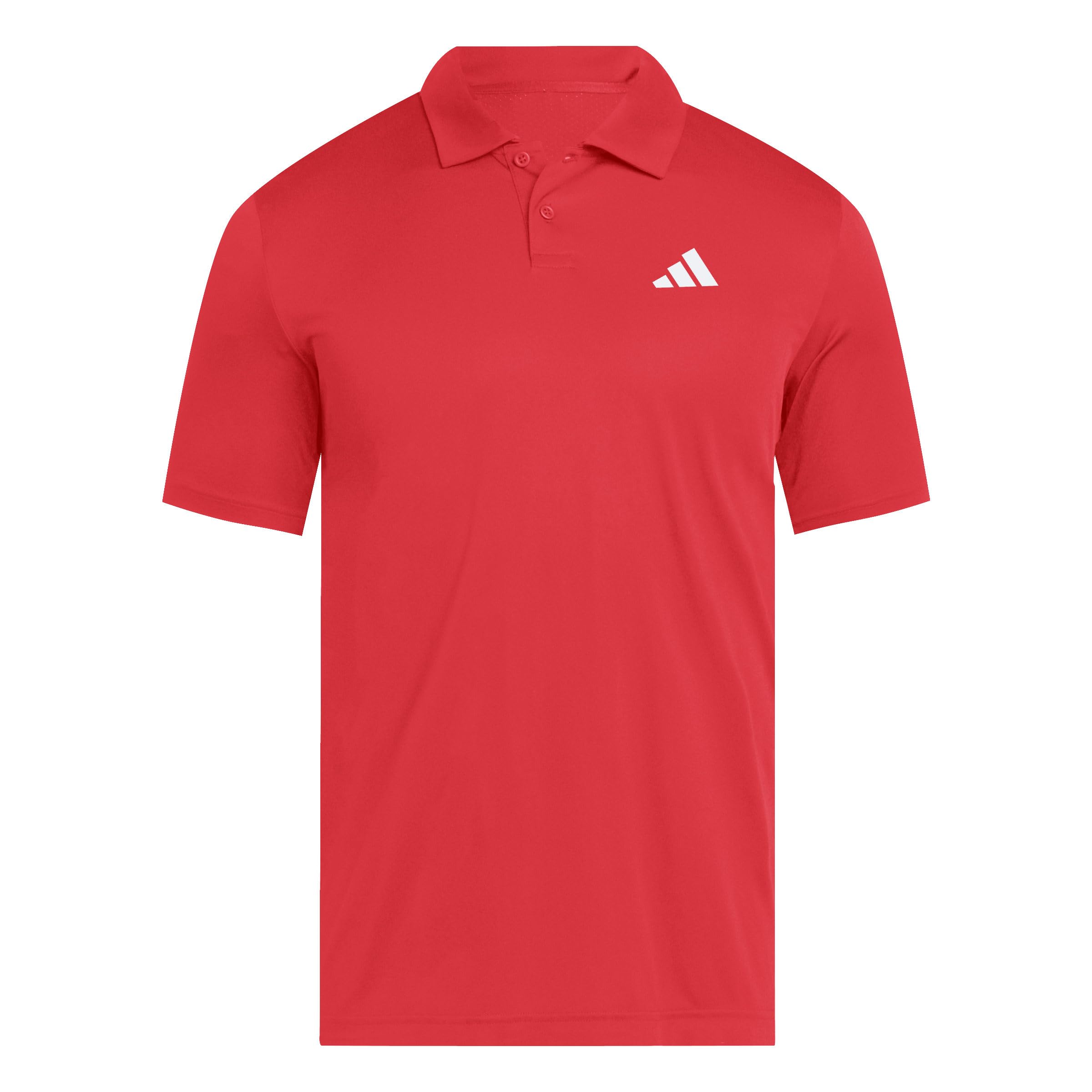 adidas Men's Club Tennis Climacool Polo Shirt, Pure Ruby, S