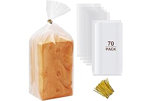 VIVININ - 70 ct. Bread Bags and 100 ct. Twist Ties