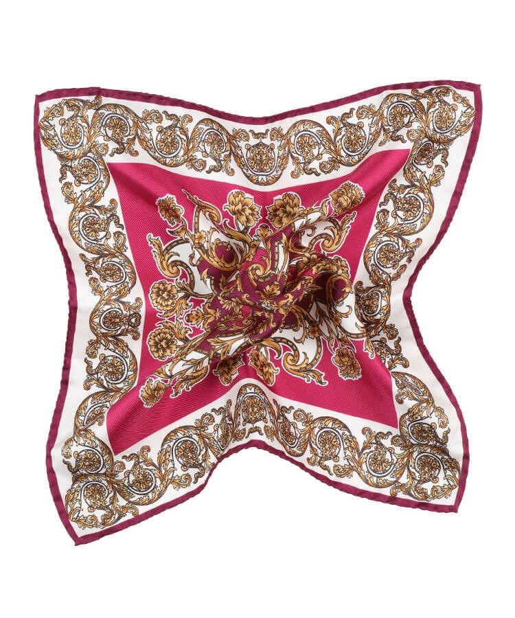 Image of Italian 100% Silk Pocket Square, Premium Small Batch Accessory for Men, 32x32 cm (12.5''x12.5''), One Side Print