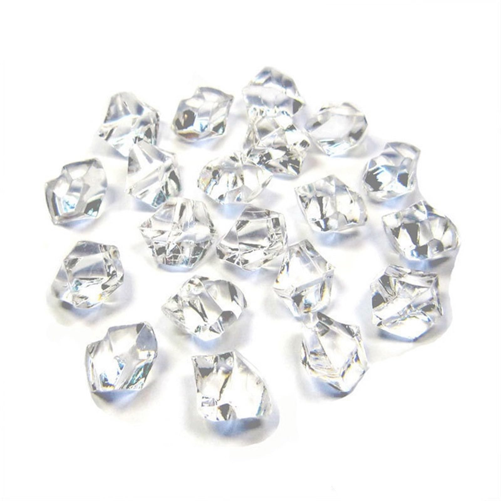 ITRHJTGP Fake Ice Rocks Acrylic Stone Fake Ice Rocks Crystal Gem Stones Vase Filler DIY Decor For Fish Tank for Vases Fillers(Transparent)