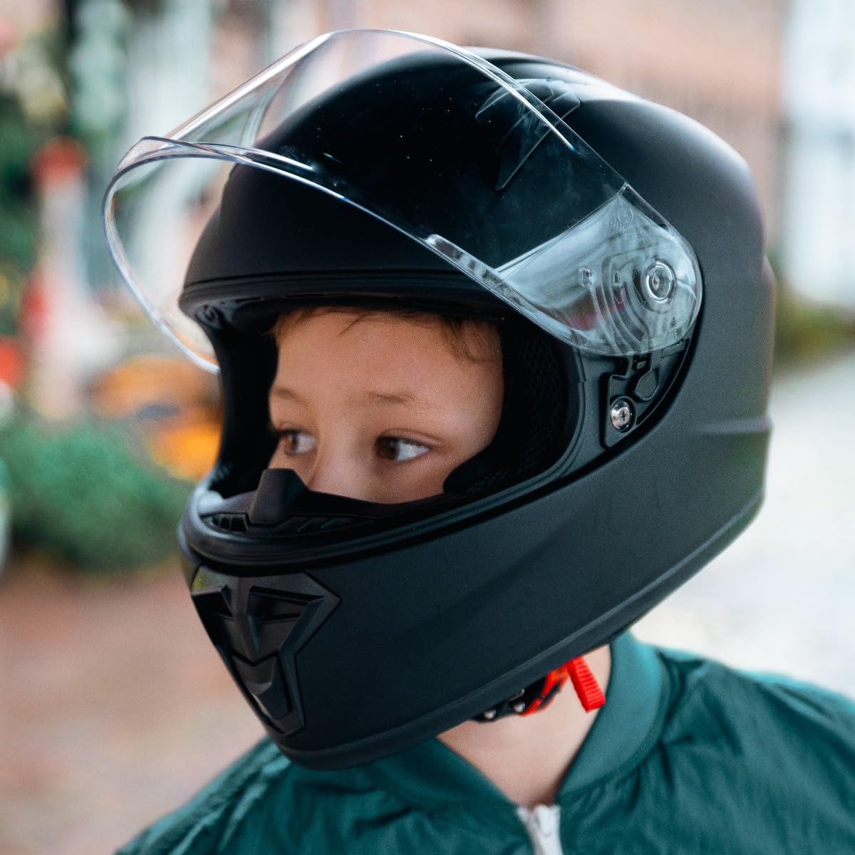VINZ Parana Motorradhelm Kinder | Fullface Helm Kinder Integralhelm | Kinderhelm Motorrad, Roller, Mofa & Moped in Gr. YS-YXL | ECE 22.06 Zertifiziert | Erhältlich in 3 Farben