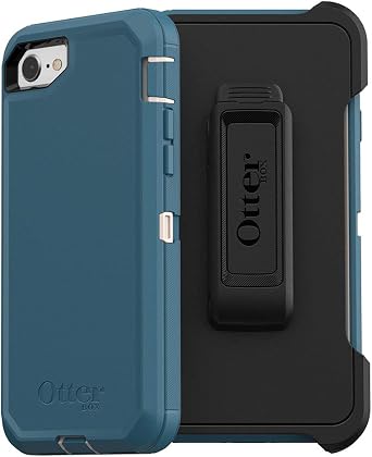 OtterBox DEFENDER SERIES Case for iPhone SE 3rd and 2nd gen and iPhone 8/7 - Frustration Free Packaging - BIG SUR PALE BEIGE/CORSAIR