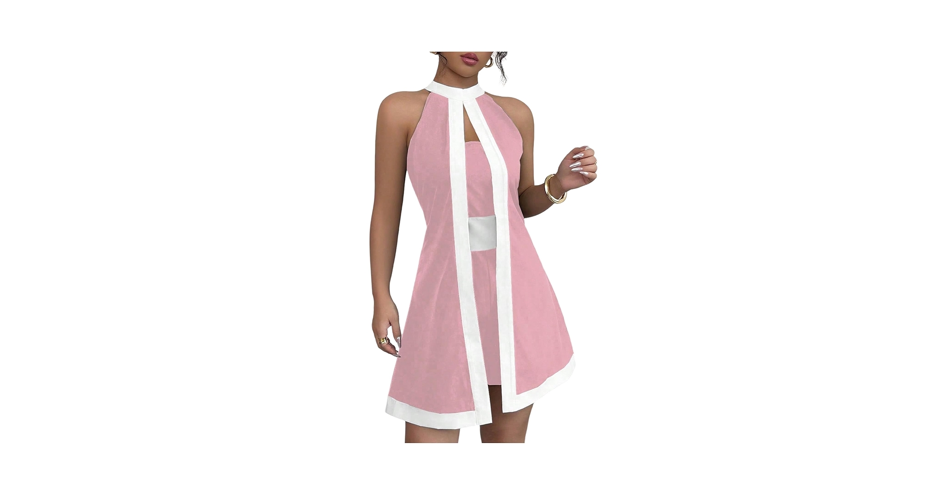 a*8様 House on the Hill◎Sleeveless Romper Amazon.com: SOLY HUX Women's Color Block Halter Romper Split