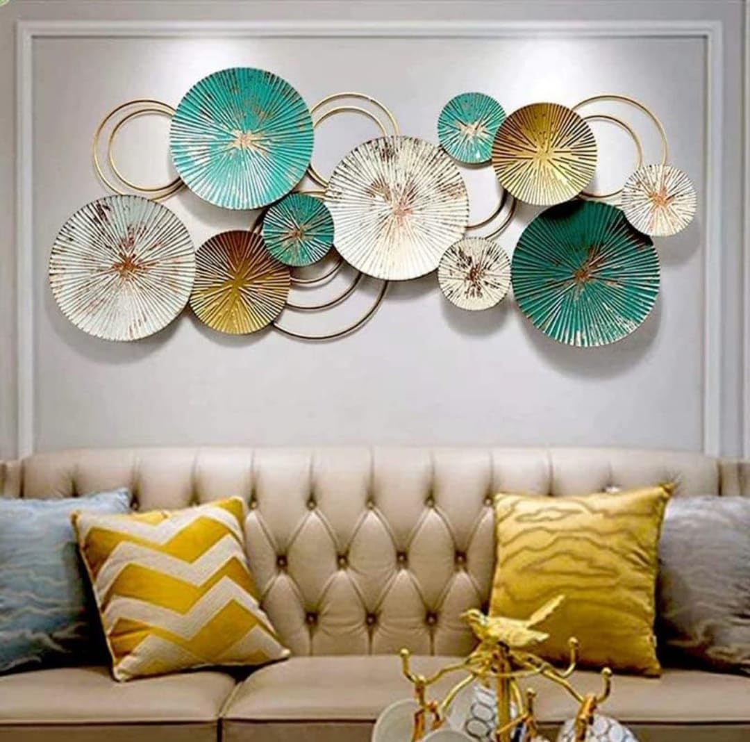 Art House Metal Wall Decoration - White -10 Art House Metal Wall Decoration - White -10