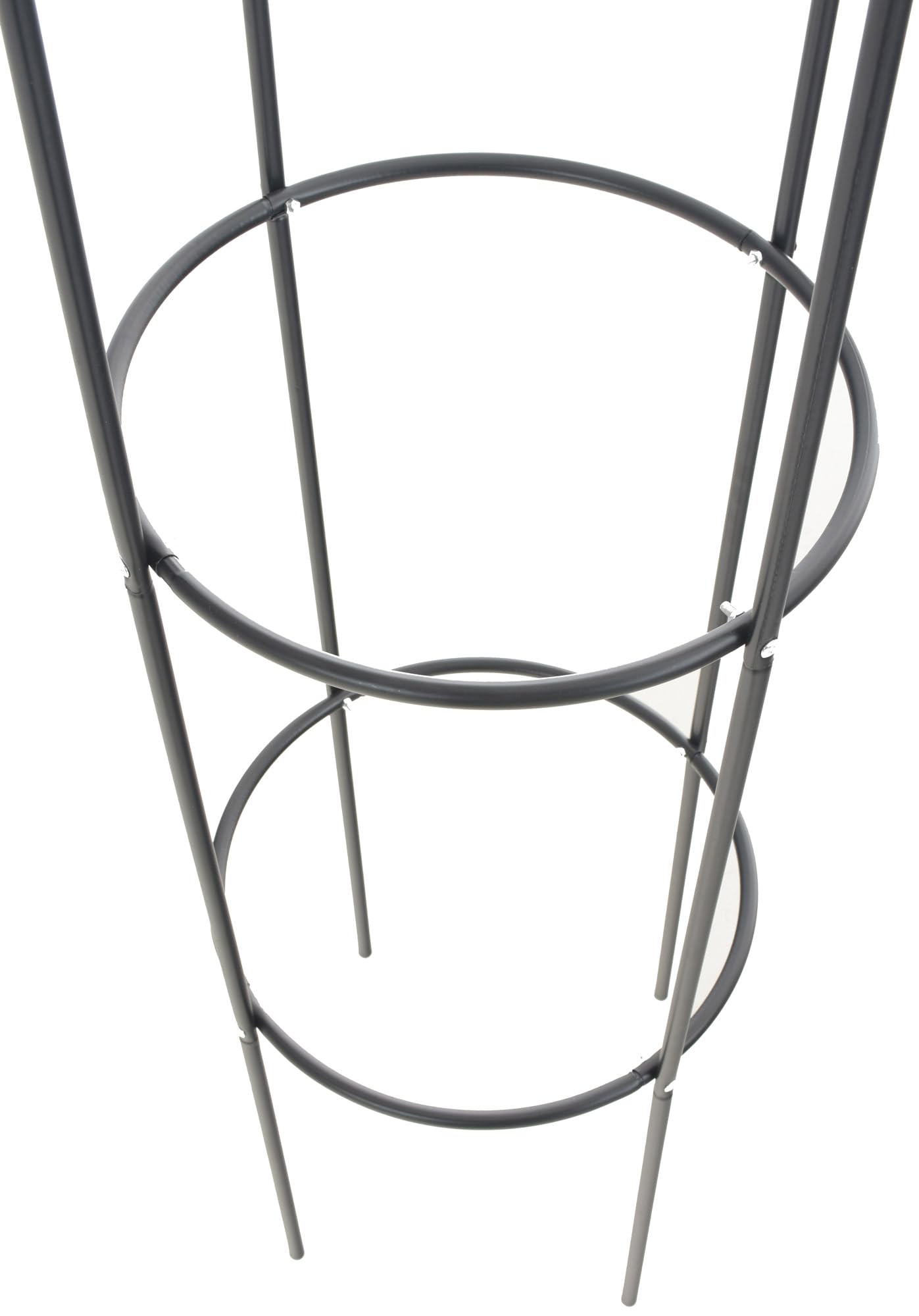 CLP Tuteur pour Plantes Grimpantes ROMANTIKA V2 en Forme d'Obélisque en Métal Hauteur 190 cm, Couleur:Noir, Taille:6er Set