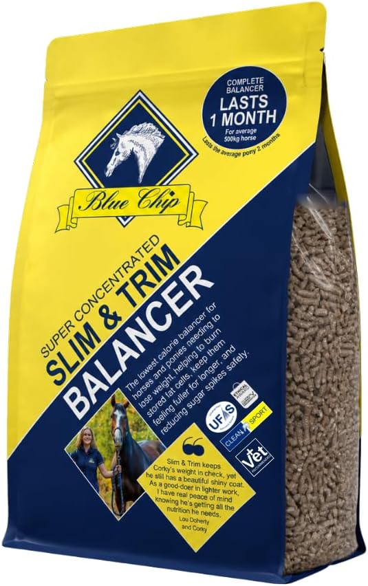 โ Slim & Trim Feed Balancer Super Concentrated 3kg. Complete & balanced horse feed for weight management, EMS, with cinnamon & l-carnitine, exceptionally low starch/sugar & molasses FREE