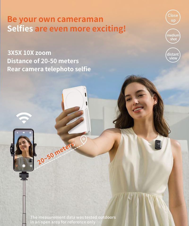 Image of Yantralay Magnetic Vlog Selfie Monitor with Stand - 1080P HD Wireless Phone Display for iPhone & Android, Perfect for Live Streaming & Vlogging