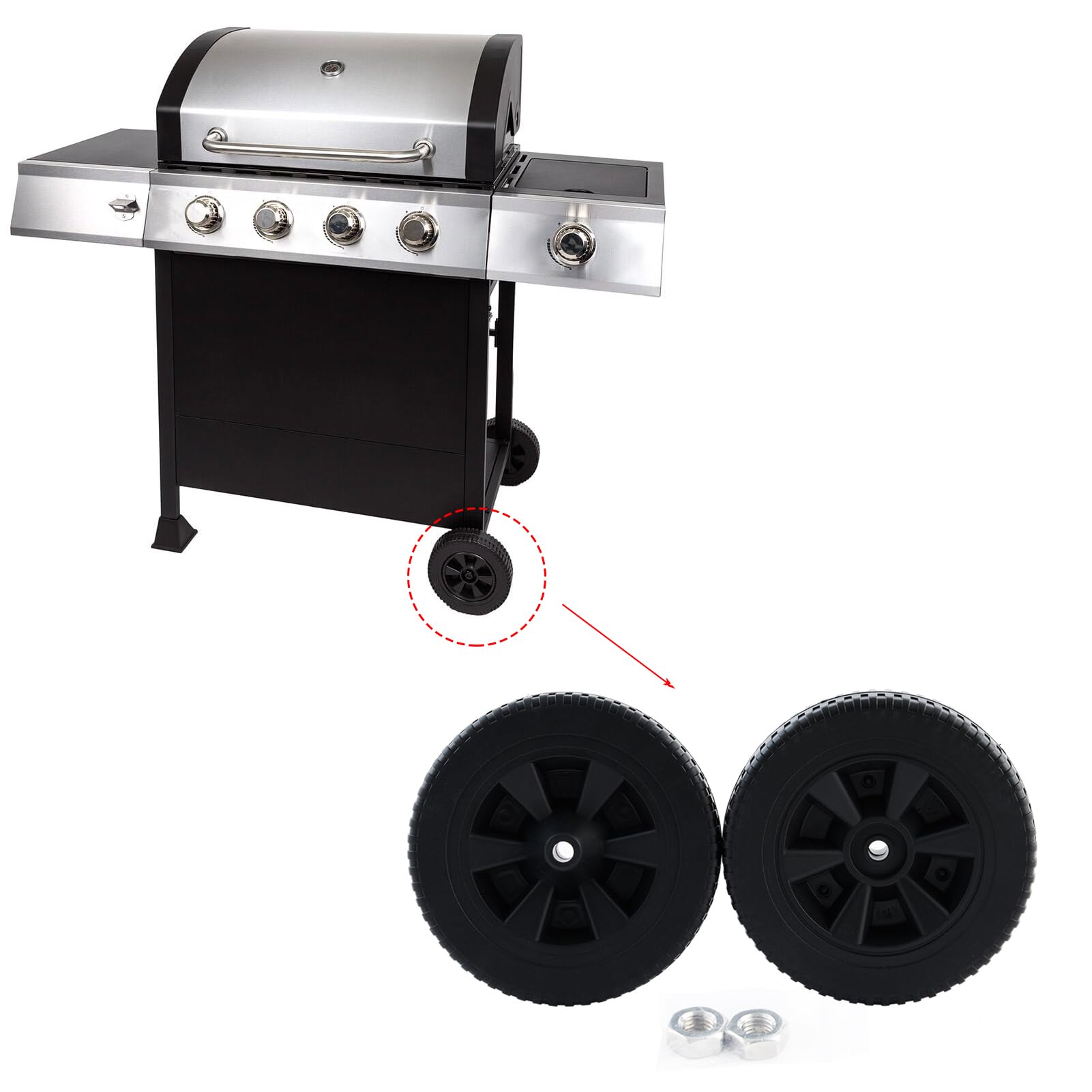 Lp Gas Dyna Glo Grill Wheels Inch Grill Wheel Replacement For Dyna