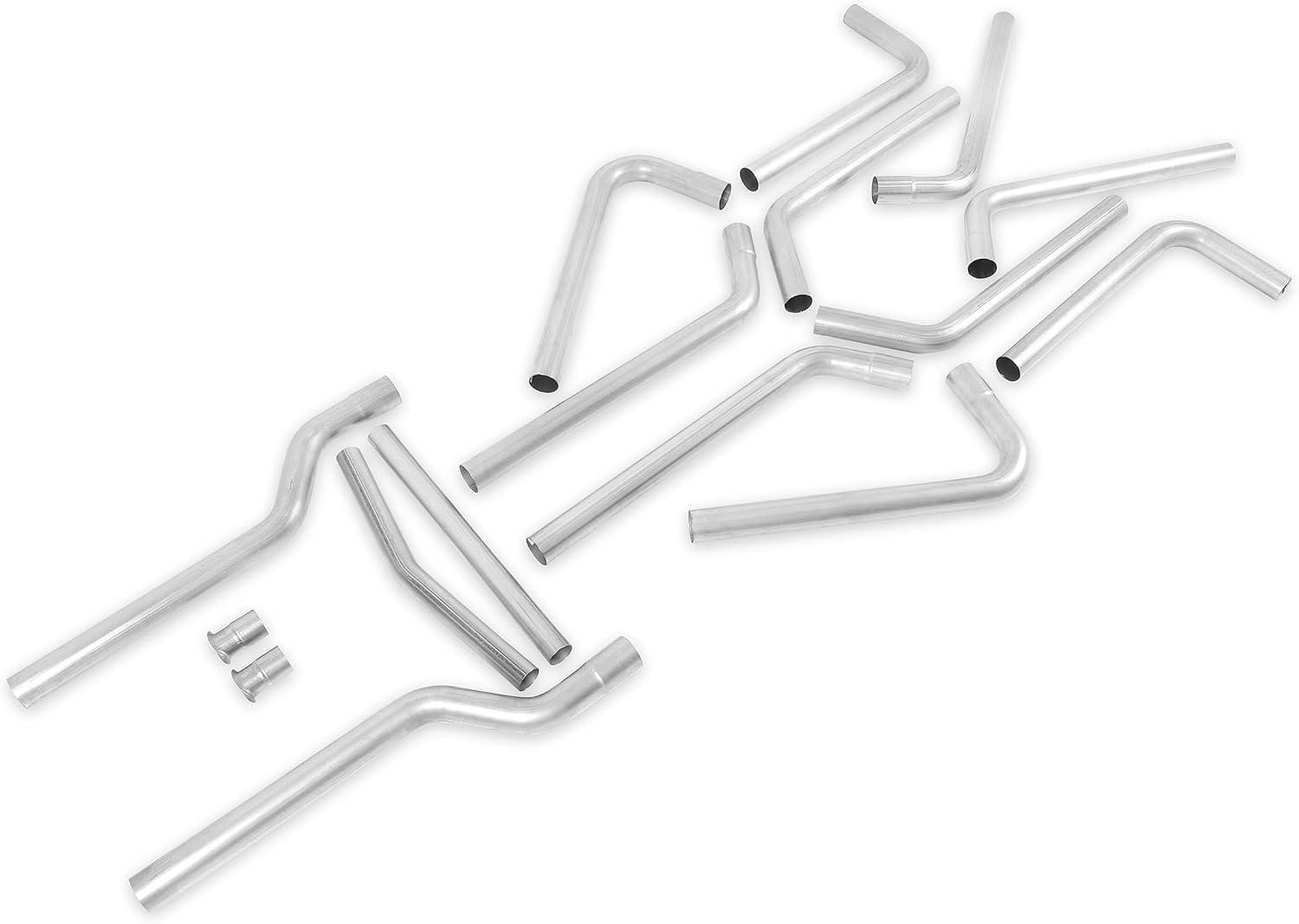 Flowmaster 815937 U-Fit Dual Exhaust Kit 3.00 In. 409S Gray
