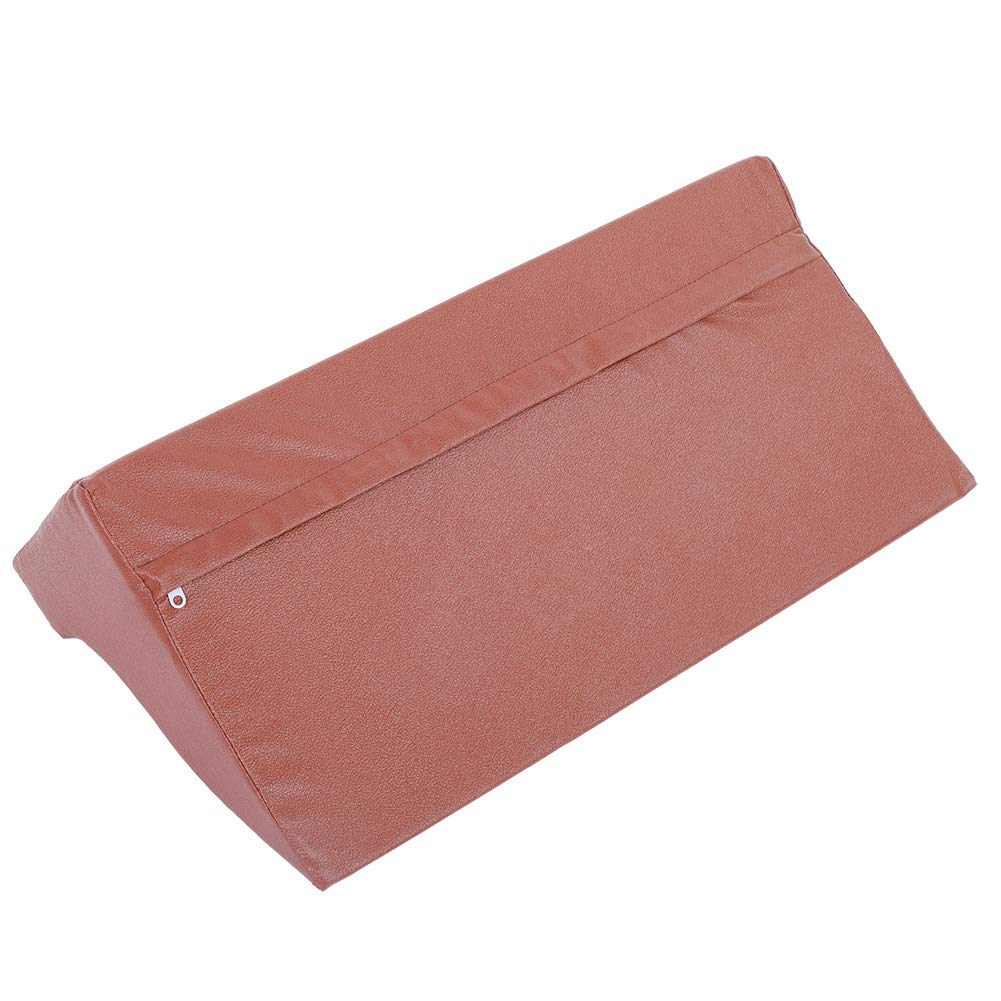 Cojín de Cuña de Espuma con Cuero PU de Primera Calidad para Elevación de Piernas y Soporte para Pacientes 19,7" X 9,8" X 5,9"