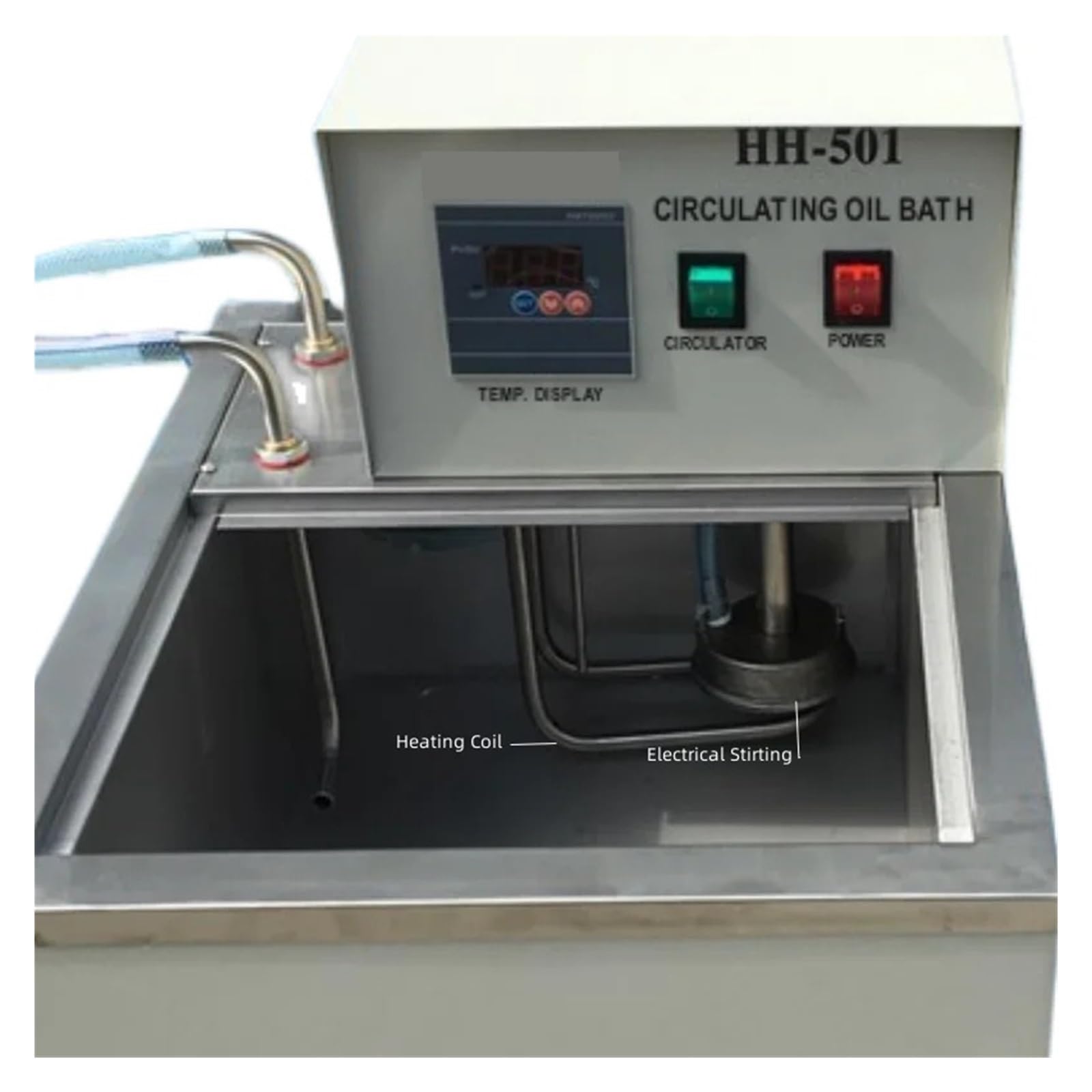 Temperaturgeregeltes Wasserbad For Labore, 17 L, Zirkulierendes/beheiztes Ölbad-Umwälzgerät GleichmäßIge Beheizung