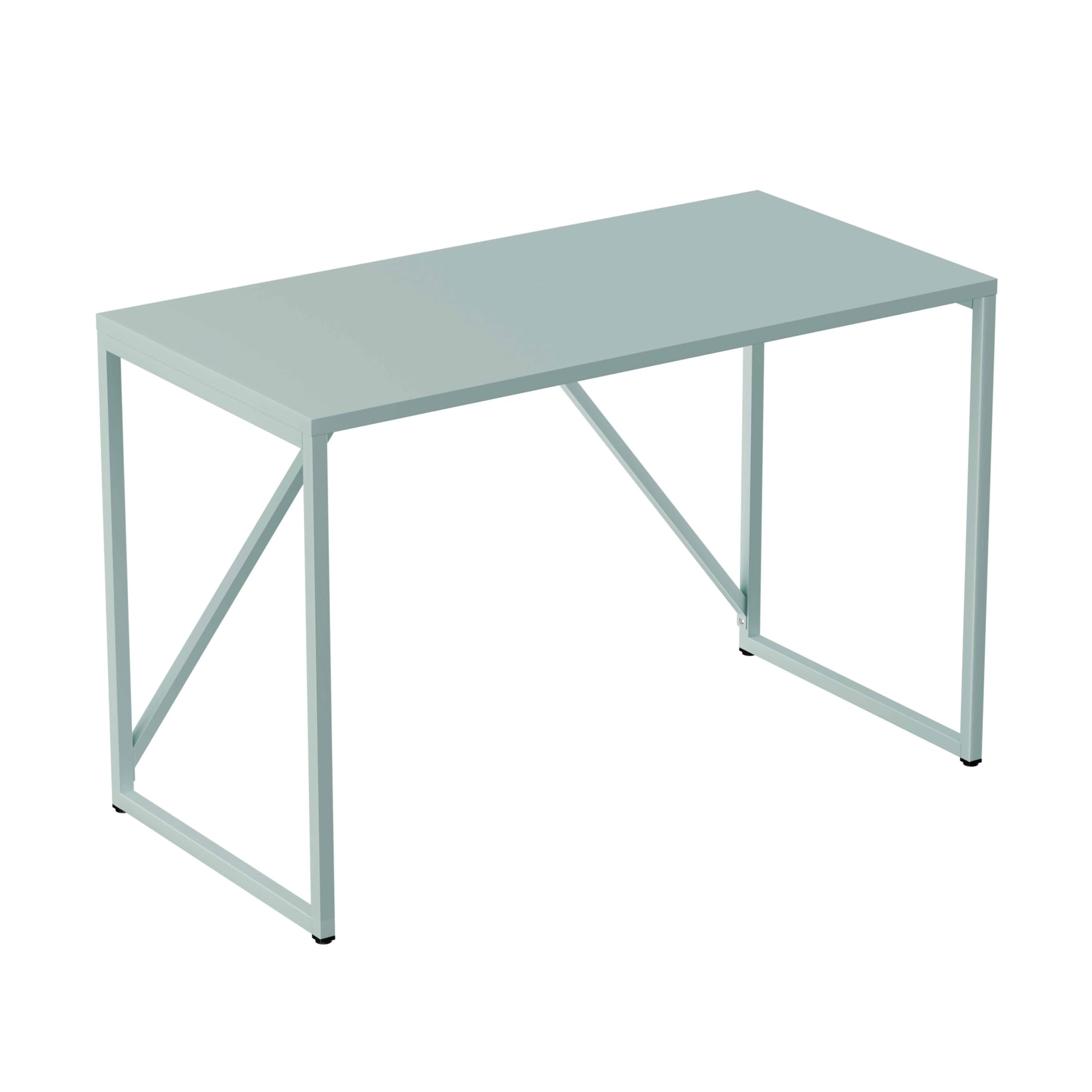 Bureau Moderne L120 cm en métal Vert Sauge