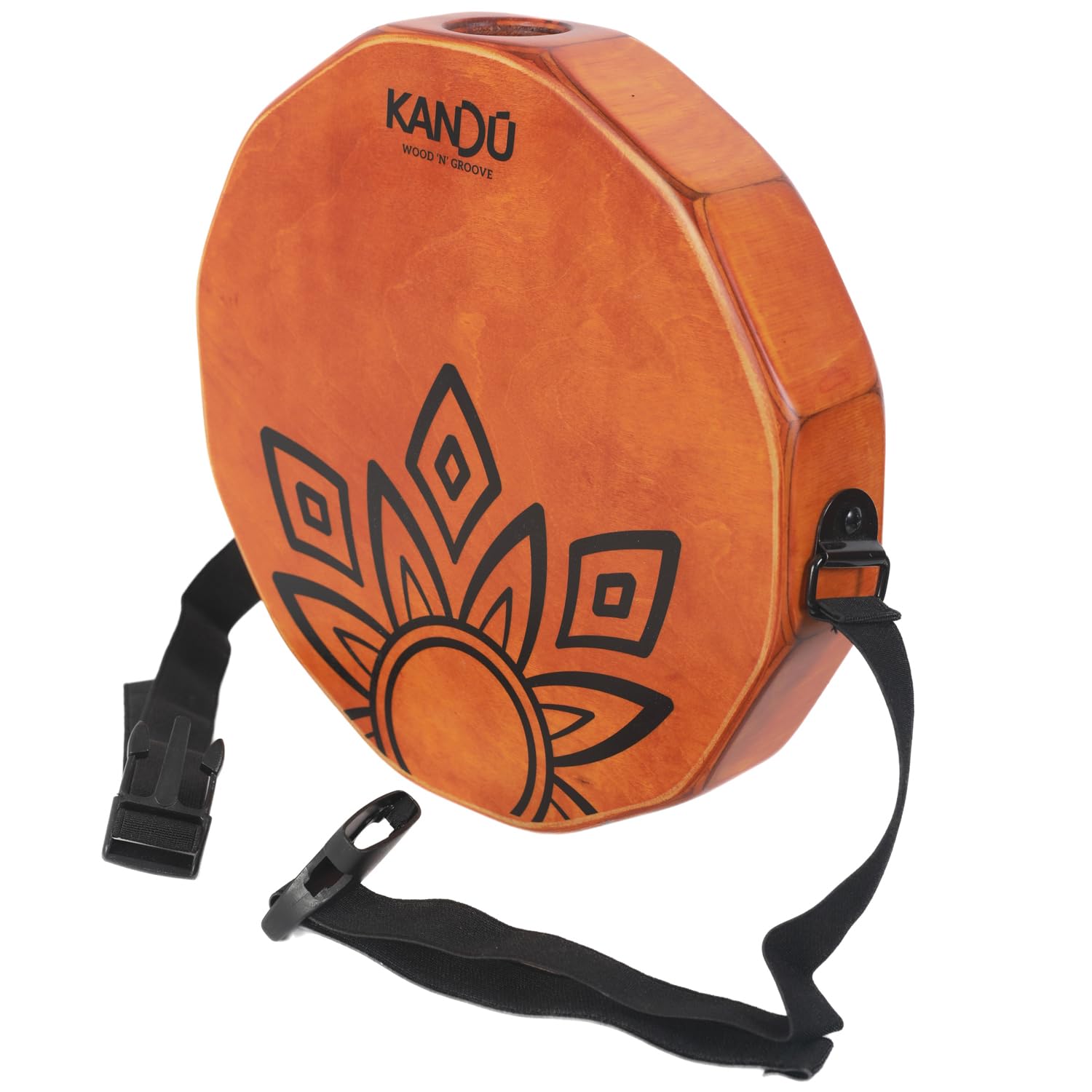Kandu Ktak Portable Cajon Drum - Handgefertigtes Reise Cajon Percussion Instrument mit Snare Sound, kompakte Handtrommel für akustische Jams, Musiker, Schlagzeuger & Geschenke (Nut Brown)