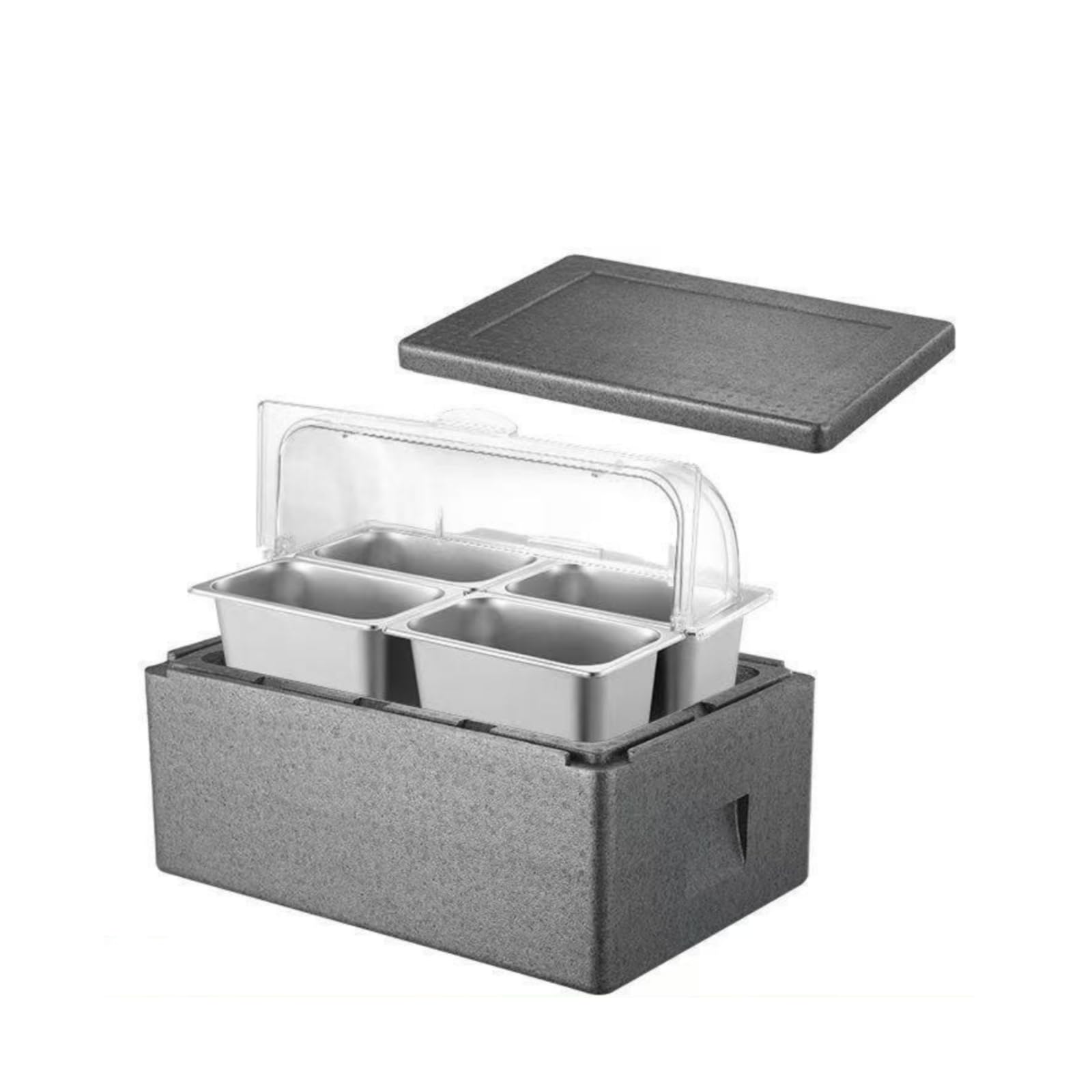 Sharplace Recipiente Térmico con Capacidad y Construcción Durara para Mantener la Temperatura los Alimentos Durante Largos Trayectos Acuado para Mudanzas y Viajes Largos, Style to 5