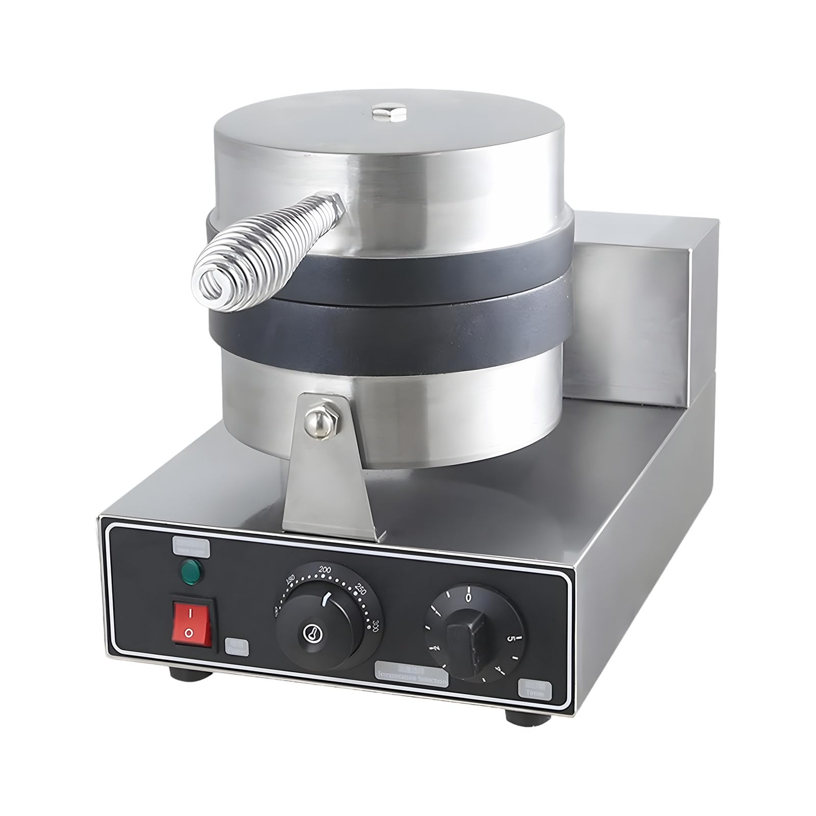 Piastra per Waffle Elettrica, Macchina per Hamburger da 1300 W, Macchina per Hamburger Antiaderente Commerciale, Temperatura Regolabile da 50 a 300 ℃ per Uso Domestico