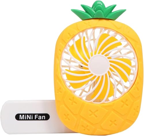 Veemoon Mini ventilador de mano portátil pequeño ventilador personal lindo ventilador de refrigeración con pilas para el hogar y los viajes, color