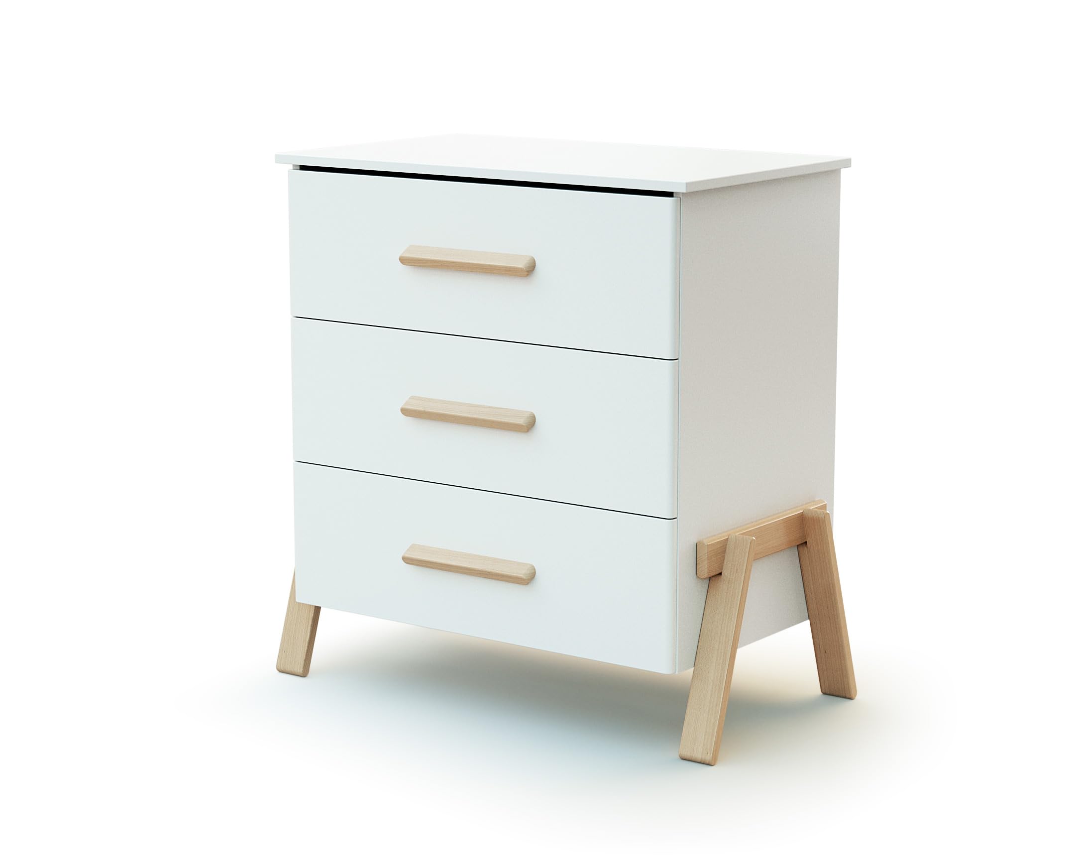 Cameretta completa evolutiva bambini CANAILLE Bianco Faggio natural 70 x 140