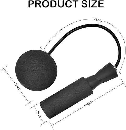 Miniatura 3 de Jump Rope Ropeless Skipping Rope for Fitness Training Exercise, Adjustable Weighted Cordless Jump Rope for Men Women Kids
