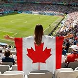 2026 Canada World Cup Soccer Flag, Maple Leaf Design, 3x5 Feet, for Fan Cheerleading and Support