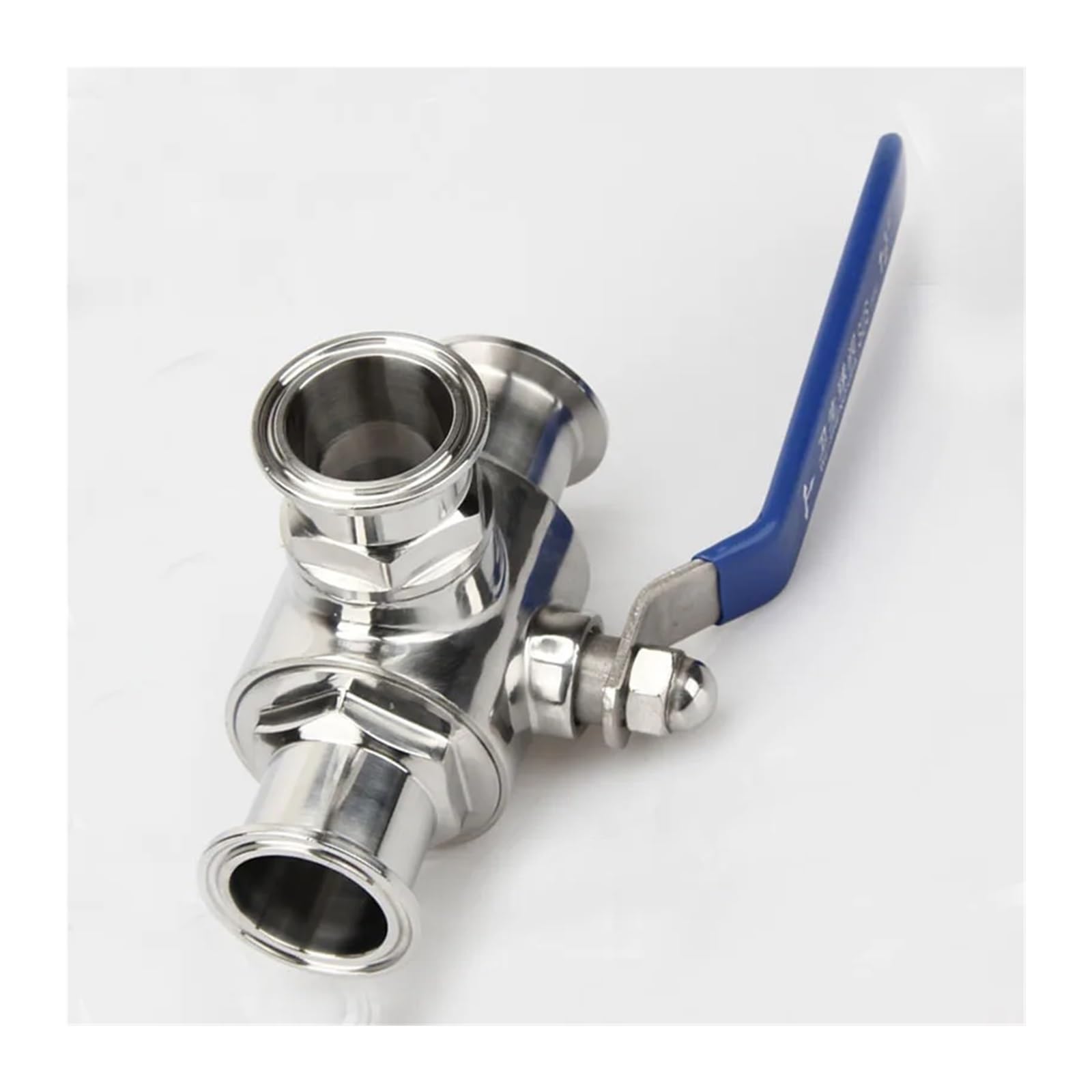 Vanne à boisseau sphérique T 51mm inox 304 tuyau dérivation liquide