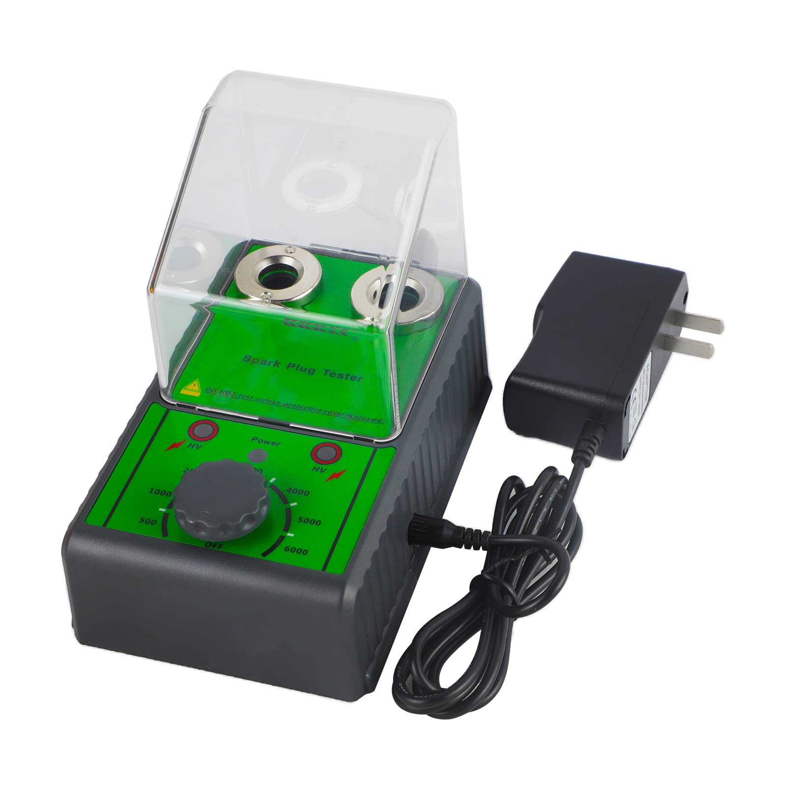 Tester per Candele per Auto Strumento per analizzatore di Candele con Presa a Doppio Foro Regolabile, Tester per scintille da 220 V per Veicolo a Benzina da 12 V per Candela da 12 mm