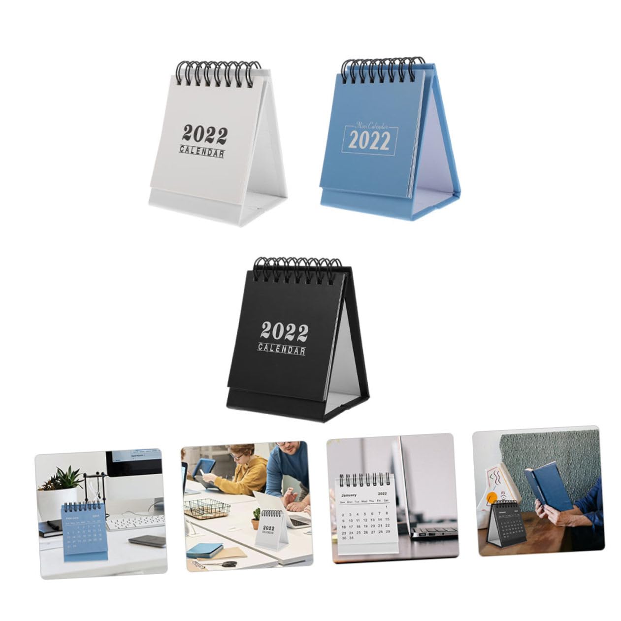 Tofficu 12pezzi Calendario Da Tavolo Varie Colorazioni Planner Per Ufficio e Casa Design Elegante e Funzionale Per Organizzazione e Programmazione Attività Materiale Resistente e Stabile