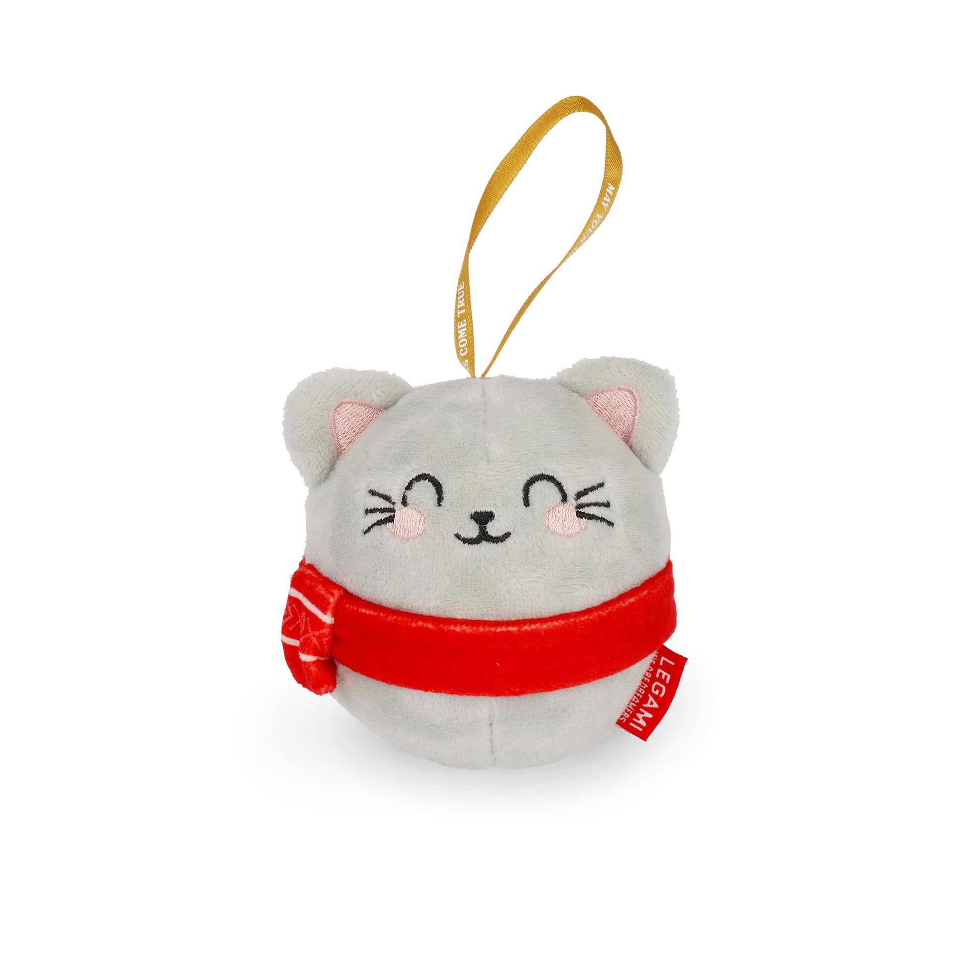 Legami - Oh-Oh-Ornaments Plush Christmas Ornament Kitty Christmas Ball Christmas Tree Hanging Polyester 9 x 10 x 4 cm