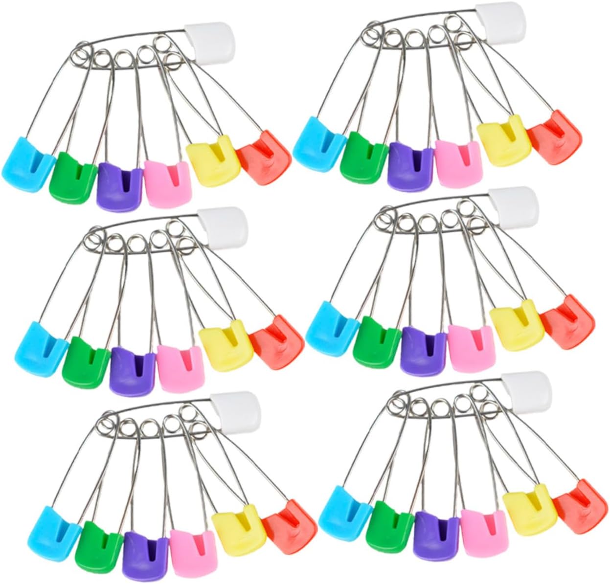 100pcs Safety Pins Large Diaper Pins Clothing Bibs Newborn Essentials Locking
