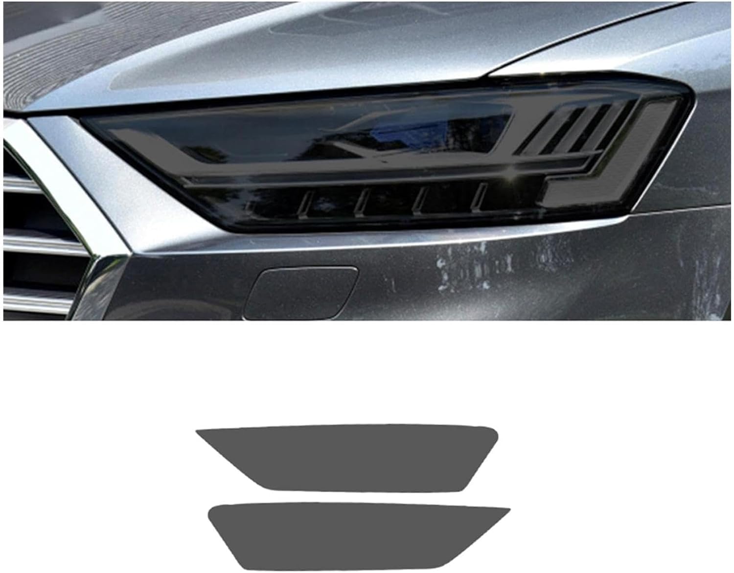 SamLng Car Front Light Film for S8 2018 2019 2020 Precut Headlight Protective Film Car Front Headlamp Protection Film car Lights Film Headlight Anti-Scratch Non-Yellowing Protective Film