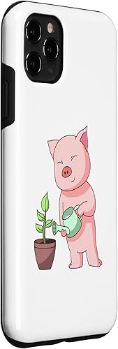 Vista 30 de iPhone 12 mini Pig Working in Garden Hobby Gardener Sow Case