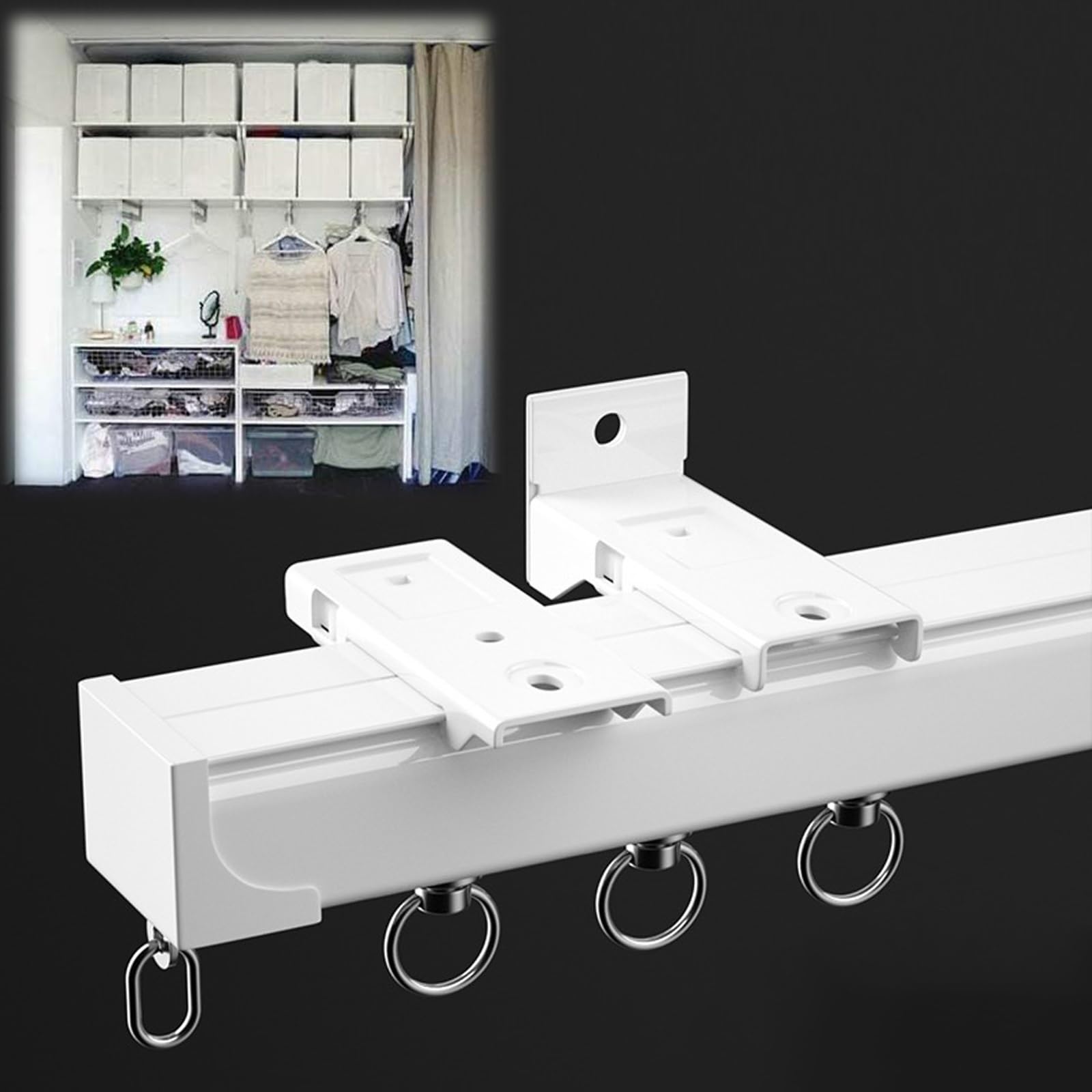 Rails de séparation en alliage d'aluminium au design épuré