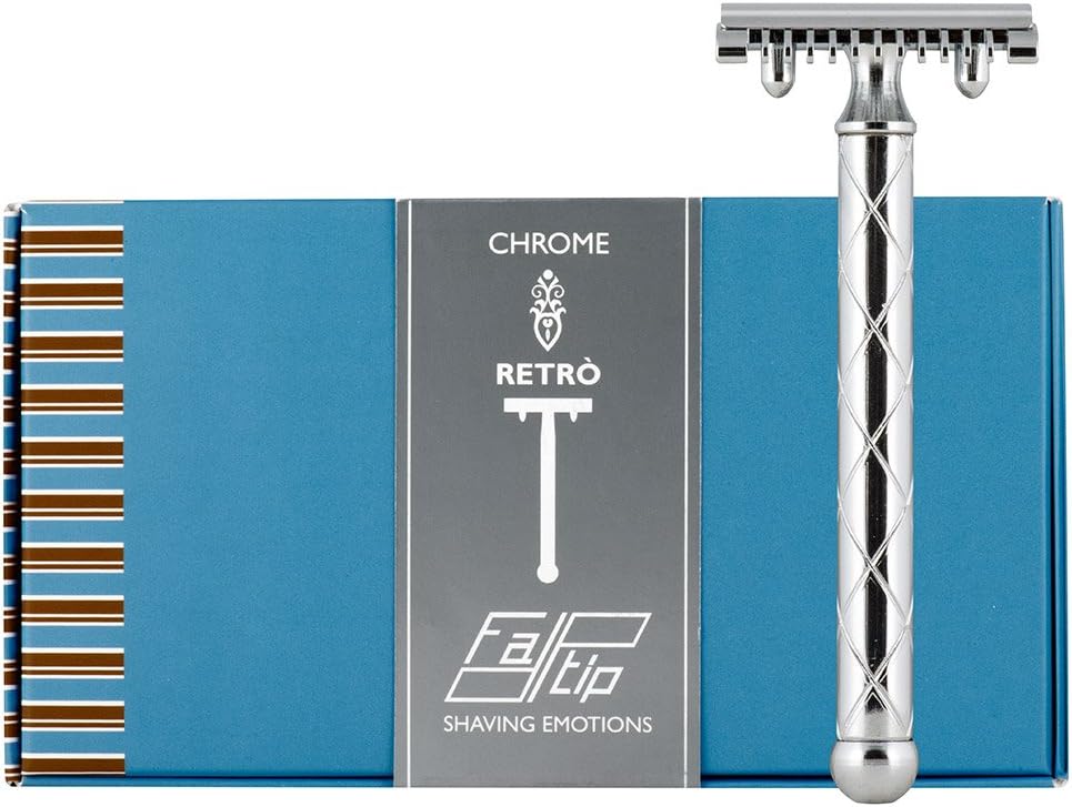 FaTip Silver/Chrome Double Edge Safety Razor