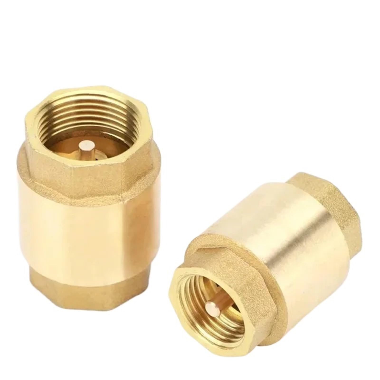Dkgnyxnplj 2 1/2" 3/4" 1-1/2" Brass Thread In-Line Spring Check Valve 1-Way Anti Backflow Valve(2")