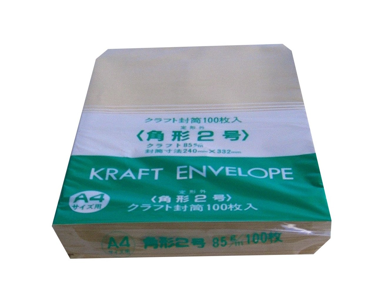 Amazon | スズキ紙工業 クラフト封筒 角形2号 100枚 K2-100P 85g厚